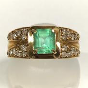 K18リング|0.70/0.30刻 #9