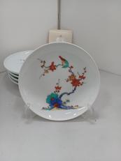 松竹梅鳥文皿揃|有田焼