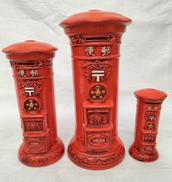 俵谷式丸形鉄製ポスト3点セット|七高谷俵