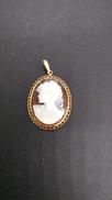 K18カメオ|宝石無しペンダントトップ