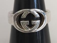グッチ(GUCCI)|ダイアゴナル インターロッキングG スリム リング