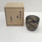 棗 蒔絵笹文|会津塗 山内清司 号清水