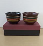 夫婦椀 コマ帯|山中漆器連合協同組合