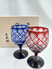 江戸切子 ミニ ワイングラス|太武郎工房