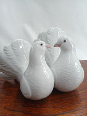 リヤドロ　つがいの鳩　磁器製　置物|LLADRO