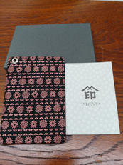 未使用　和柄　カードケース　花柄|印伝屋