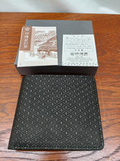 未使用品！黒　二つ折り財布|印伝屋