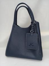 キタムラ　ネイビー　ハンドバッグ　スクエア|KITAMURA