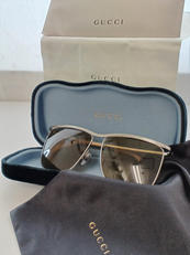 ◼️美品◼️シルバー×ブラウン　グッチ　サングラス|GUCCI