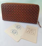 レザー　ブラウン　ラウンドファスナー　長財布|PRAIRIE TRADITIONAL FACTORY