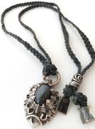 メンズ　オニキス　シルバー　ネックレス　ペンダントジュエリー|SILVER 925