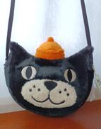 タグ付き　黒猫ショルダーバッグ|JELLYCAT
