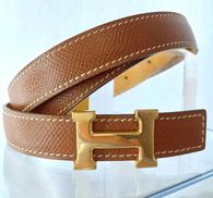 HERMES　Hバックル　レザーベルト|HERMES