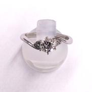 PT900ダイヤリング 0.39CT 11.5号 3.8G|PT900ダイヤリング 鑑定書付き 0.39CT刻印あり