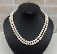 2連パールネックレス|-