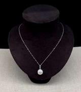 K18WGネックレス|-