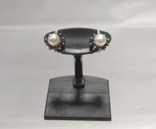 ピアス|ベビーパール&ブルー石