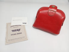 レザーがま口ポーチ|HERZ