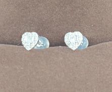 K18WGピアス|K18
