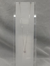 フラワーダイヤネックレス|K18WG