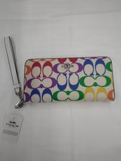 ロング ジップ アラウンド ウォレット・レインボー シグ|COACH