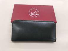 グリーン　ラウンドジップ長財布　バタール|新進工房