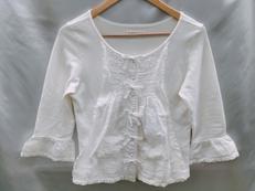 フリルトップス 白|カネコイサオ