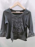 フリルトップス ブラック|カネコイサオ