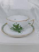 アポニー グリーン APPONYI GREEN ティーカップ|HEREND