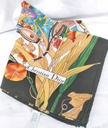 ヴィンテージ　100%シルクスカーフ|CHRISTIAN DIOR