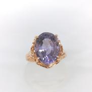 K18紫石付 リング|20251105