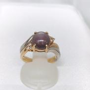 K18/PT850リング(石付)|20251112