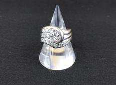 Pt900ダイヤ付きリング|-