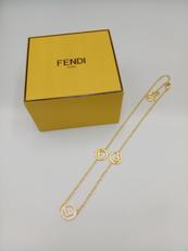 ロゴラインストーンネックレス|FENDI