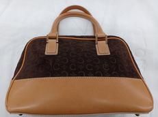 CELINEハンドバッグ MC00/2/スエード/レザー/ブ|CELINE