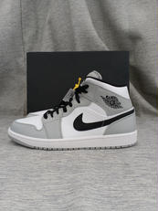 AIR JORDAN 1 MID LT SMOKE GREY|NIKE
