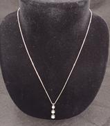 PT850ネックレス（ＰＴ900トップ）|PT850ダイヤ付きネックレス