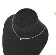 K18WGネックレス|0.10刻印