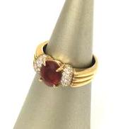 K18リング|1.24 D0.32刻印