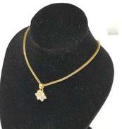 K18ネックレス|※石はダイヤではありません