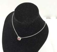 プラチナネックレス|R0.35 D0.16刻印