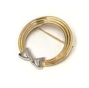 K18Pt900ブローチ|-