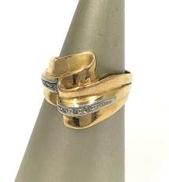 K18/Pt900リング|-