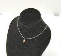 K18WGネックレス|-