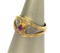 K18/Pt900コンビリング|-