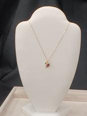 石付きペンダントネックレス|K18