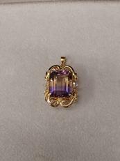 パートカラー色石ペンダント|K18