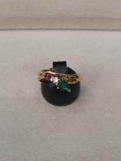 石付きリング|K18