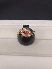 石付きリング|K18