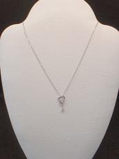 石付きネックレス|K18WG